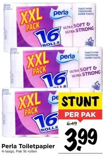 Vomar Voordeelmarkt Perla toiletpapier aanbieding