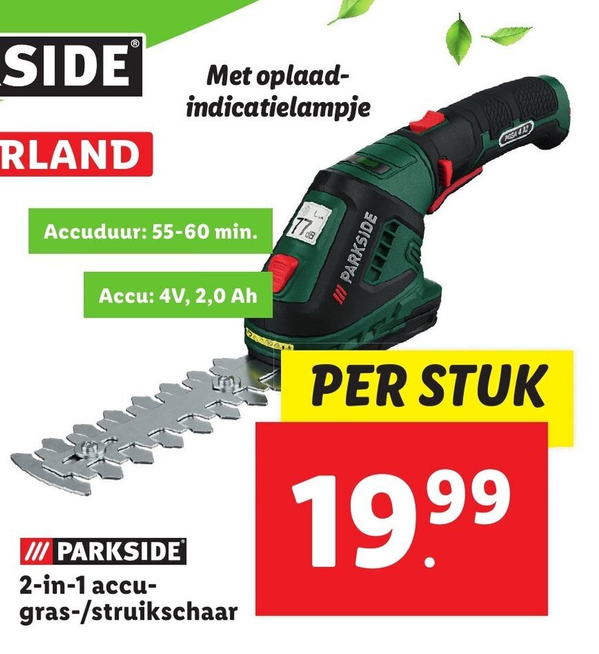 Accu-Gras- En Buxusschaar Aanbieding bij Lidl