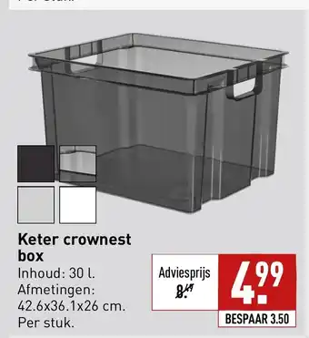 ALDI Keter crownest box per stuk aanbieding