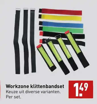 ALDI Workzone klittenbandset per set aanbieding