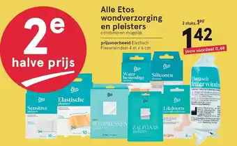 Etos Etos Wondverzorging en pleisters 2st aanbieding