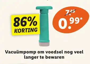 Lidl Vacuumpomp om voedsel nog veel langer te bewaren aanbieding