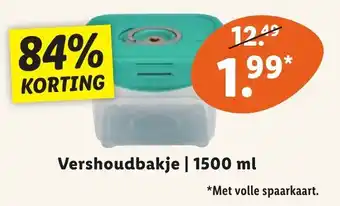 Lidl Vershoudbakje 1500ml aanbieding