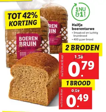 Lidl Halfje boerentarwe 400g aanbieding