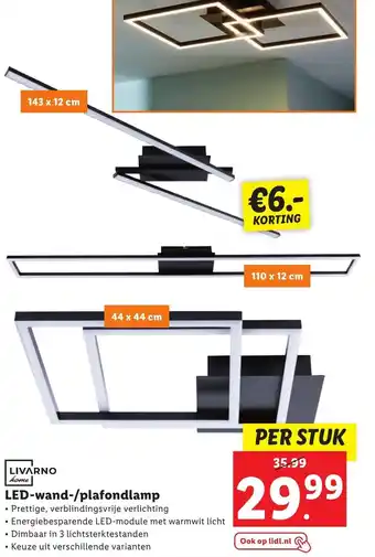 Lidl LED-wand-/plafondlamp aanbieding