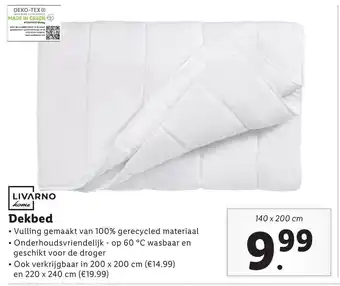 Lidl Dekbed 140 x 200cm aanbieding