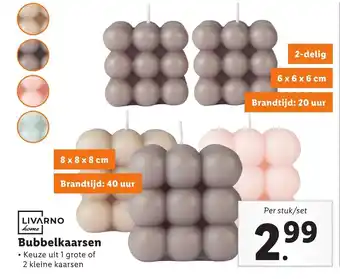 Lidl Bubbelkaarsen aanbieding