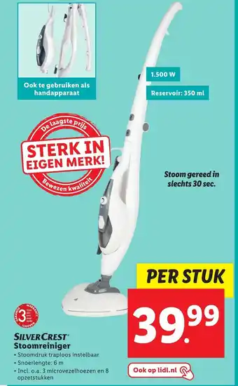 Lidl Stoomreiniger aanbieding