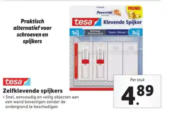 Lidl Zelfklevende spijkers aanbieding