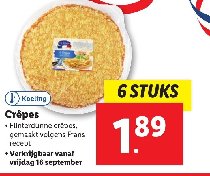 Crepes aanbieding bij Lidl