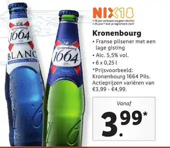 Lidl Kronenbourg aanbieding