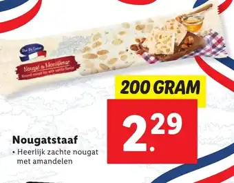 Lidl Nougatstaaf 200g aanbieding