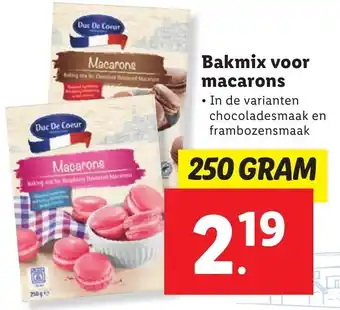 Lidl Bakmix voor macarons 250g aanbieding