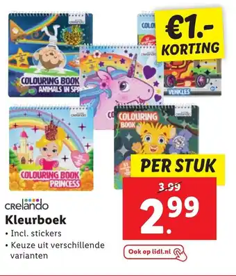 Lidl Kleurboek aanbieding