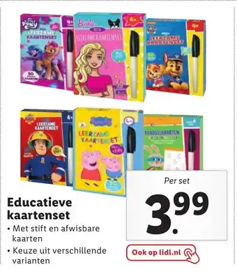 Lidl Educatieve kaartenset aanbieding