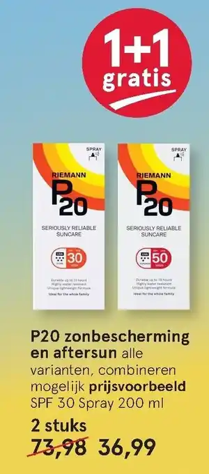 Etos P20 zonbescherming en aftersun 2st aanbieding