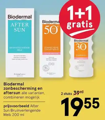 Etos Biodermal zonbescherming en aftersun 2st aanbieding