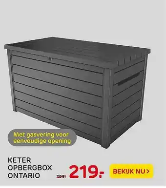 Praxis Keter Opbergbox Ontario aanbieding