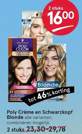 Etos Poly Creme en Schwarzkopf Blonde 2st aanbieding