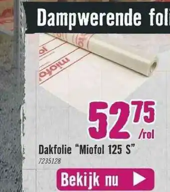 Hornbach Dakfolie aanbieding