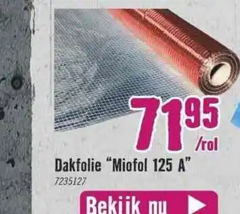 Hornbach Dakfolie aanbieding