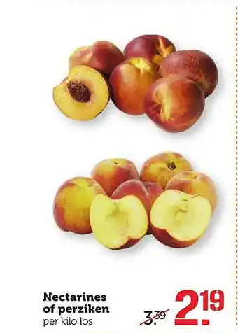 Coop Nectarines Of Perziken aanbieding