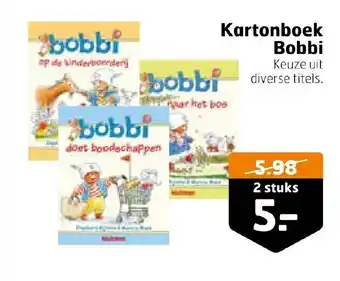 Trekpleister Kartonboek Bobbi aanbieding