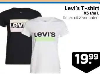 Trekpleister Levi's T-shirt XS t/m L aanbieding