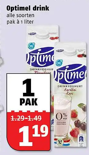 Poiesz Optimel drink aanbieding