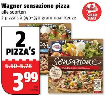 Poiesz Wagner sensazione pizza aanbieding