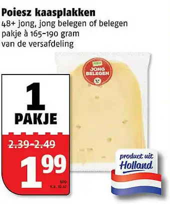 Poiesz Poiesz kaasplakken aanbieding