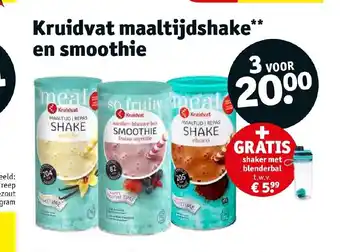 Kruidvat Maaltijdshake en smoothie aanbieding