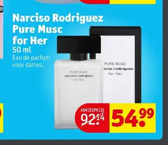 Kruidvat Narciso Rodriguez Pure Musc for Her 50 ml aanbieding