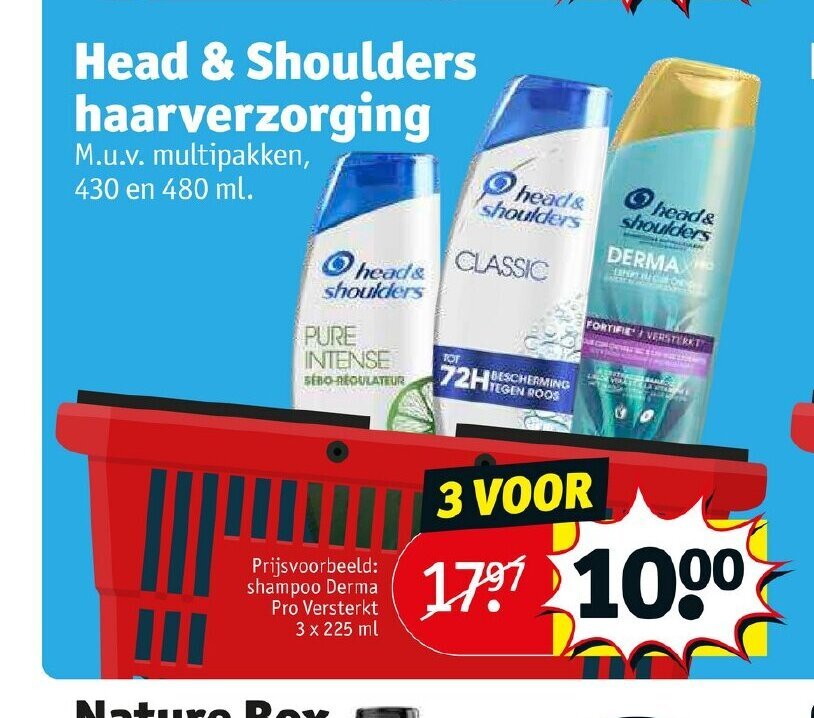 Head & Shoulders 430 en 480 ml aanbieding bij Kruidvat