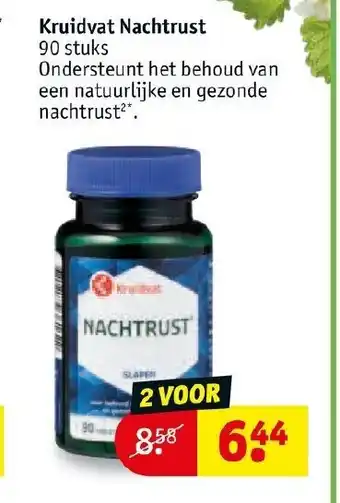 Kruidvat Nachtrust 90 stuks aanbieding