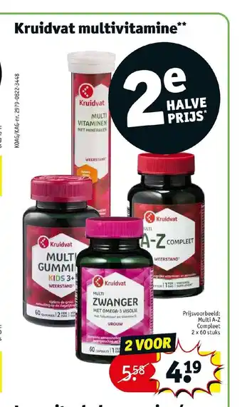 Kruidvat Multivitamine aanbieding