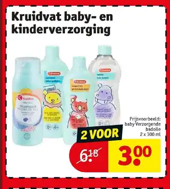 Kruidvat Baby- en kinderverzorging 2 x 300 ml aanbieding