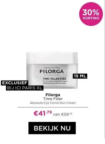 ICI Paris XL Filorga time filler aanbieding