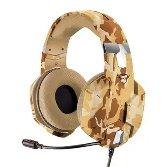 Wehkamp Trust 267296-0 carus gaming headset dessert camo aanbieding