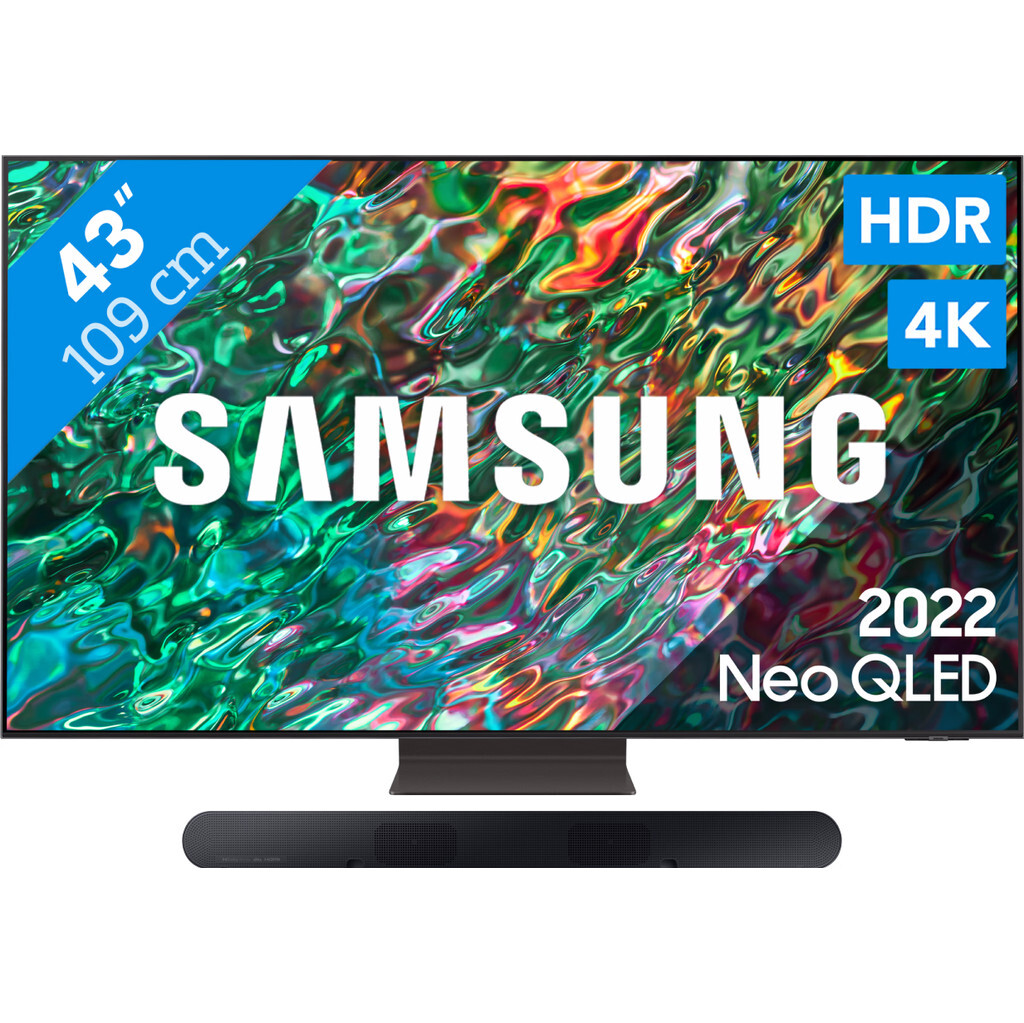 Coolblue Samsung neo qled 43qn90b (2022) + soundbar aanbieding