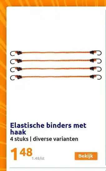 Action Elastische binders met haak aanbieding