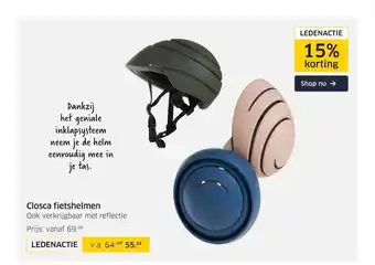 ANWB Closca fietshelmen 15% korting aanbieding