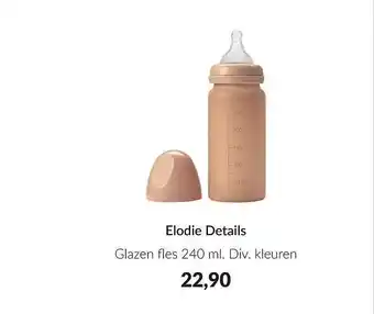 Babypark Elodie details glazen fles 240 ml aanbieding