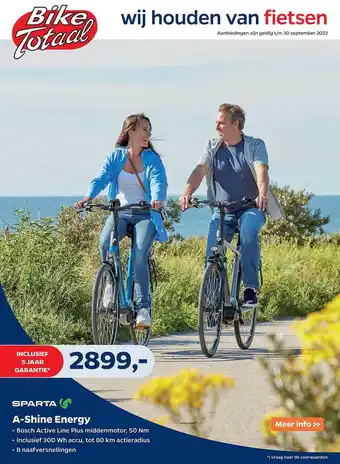 Bike Totaal Sparta a-shine energy fiets aanbieding