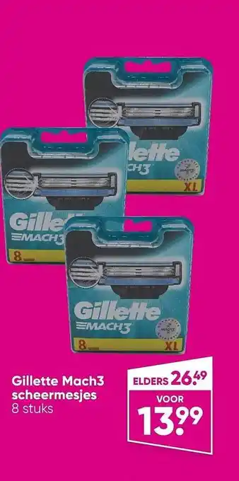 Big Bazar Gillette mach3 scheermesjes aanbieding