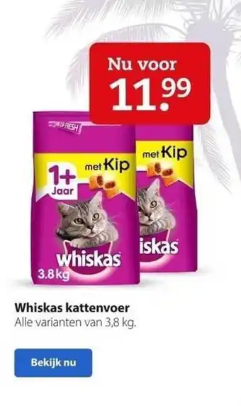 Boerenbond Whiskas kattenvoer aanbieding