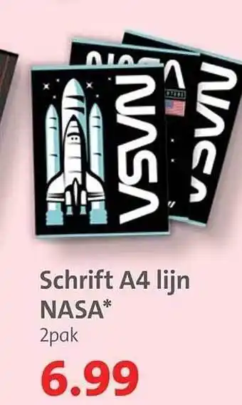 Bruna Schrift a4 lijn nasa aanbieding