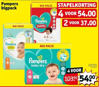 Kruidvat Pampers bigpack aanbieding