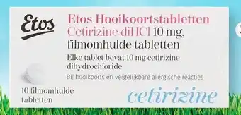 Etos Etos Hooikoortstabs Cetirizine diHCI 10mg aanbieding