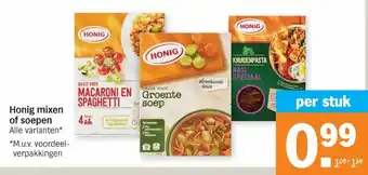 Albert Heijn Honig mix of soep aanbieding